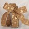 The Ribbon People Light Brown and Gold Valentine Day Wired Craft Ribbon 1.5" x 40 Yards